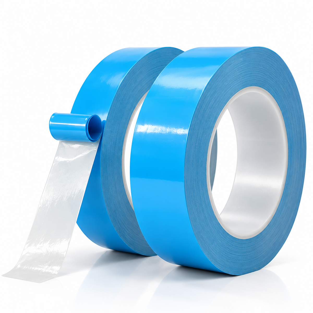 OPUTE thermally conductive double-sided adhesive tape roll for electronic heat sink bonding, custom widths and die-cut shapes