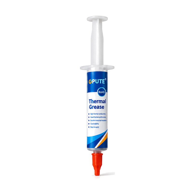 OPUTE silicone thermal grease with 3 W/mK thermal conductivity for LED cooling