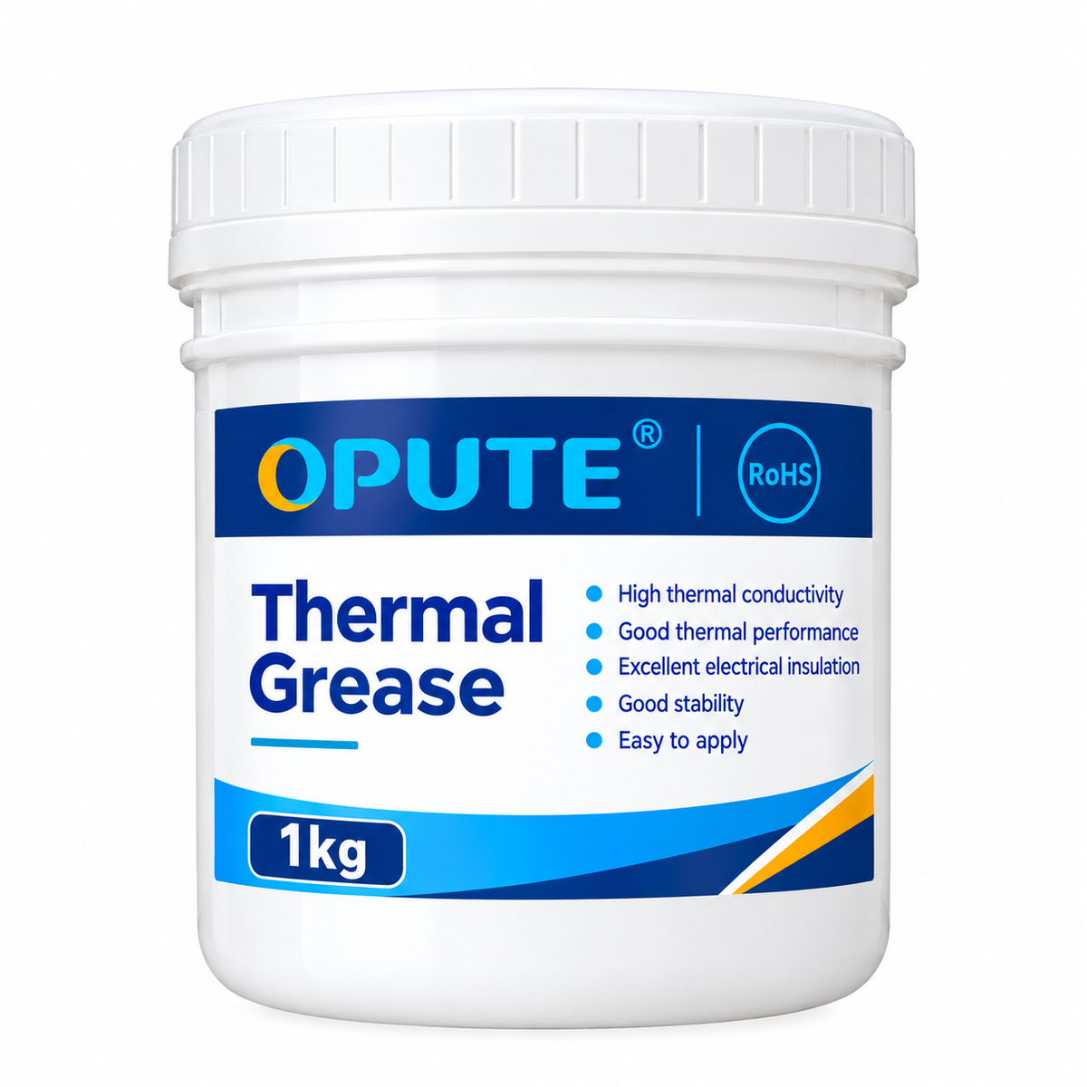 OPUTE | 1-3 W/m·K |Silicone Thermal Grease| White/Gray | 1KG | for LED & Power Electronics