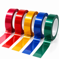 OPUTE PET high-temperature polyester adhesive tape rolls in red, blue, green, yellow and transparent colors