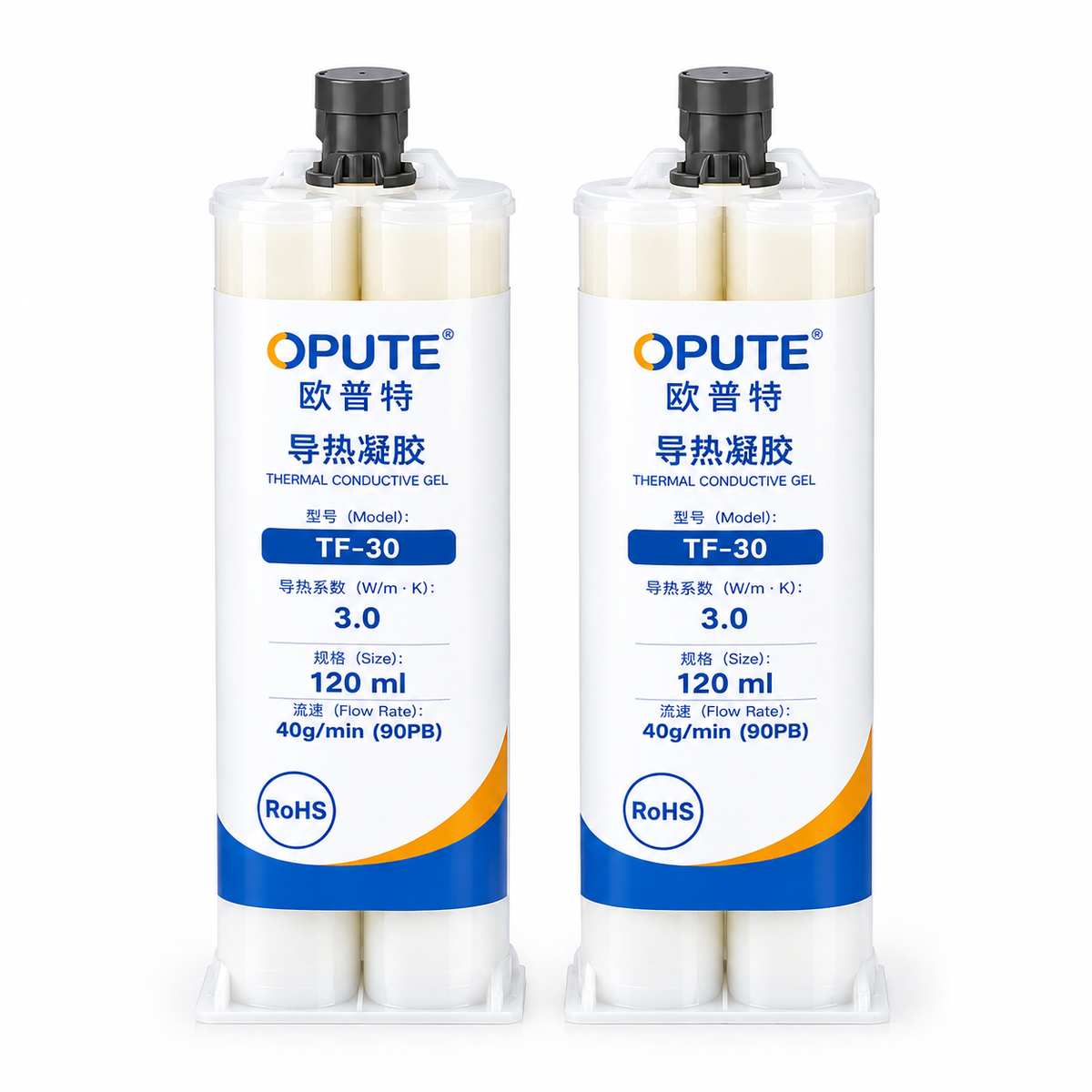 OPUTE | 1-3 W/m·K | Thermal Gel | One-Component| Viscosity | Clear/Pink | Package | for Power Electronics